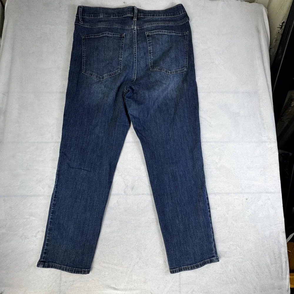 Banana Republic Womens Boyfriend Jeans Blue Denim High Rise Slim Fit Size 32/14